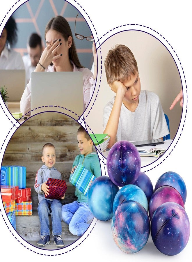 Hxezoc 20 Pieces Galaxy Stress Ball Cute Galaxy Squeeze Anxiety Bulk Toy Balls for School Reward Carnival Prizes Party Favors Hand Exercise Supplies - Image 4
